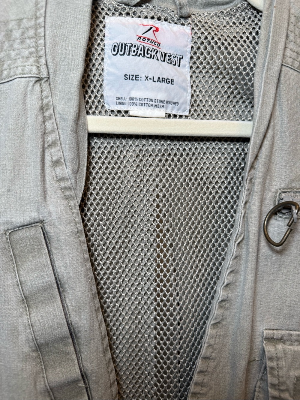 Rothco Light Gray Outback Utility Vest